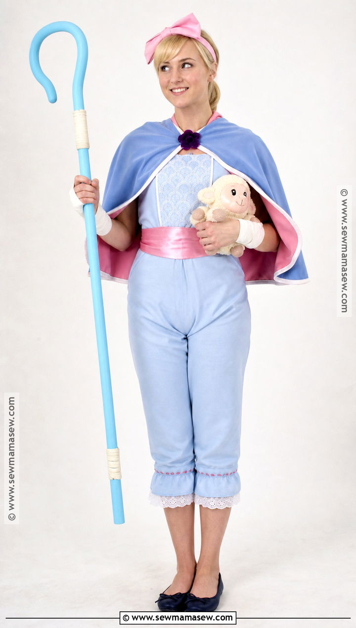 Bo Peep Costume With Blue Jumpsuit - 35 disney costume ideas