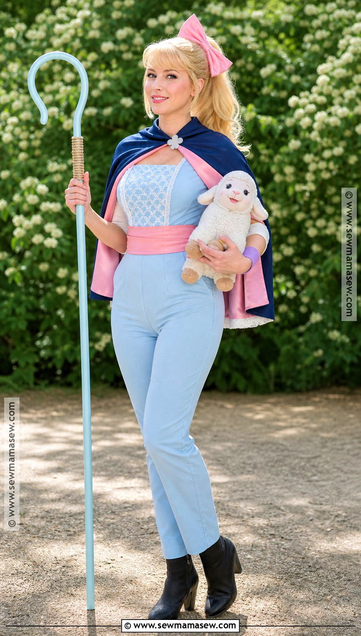 Bo Peep Costume With Blue Jumpsuit - 40 disney costume ideas