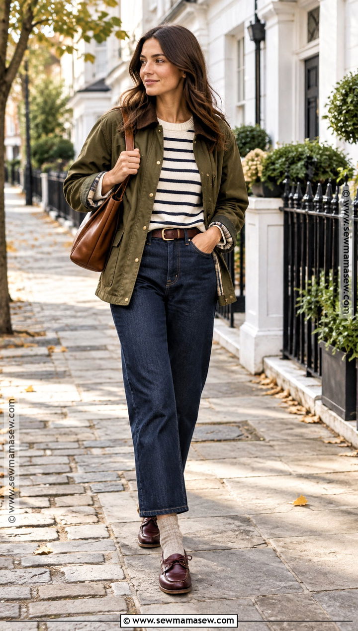Boat Shoes With Indigo Jeans and a Barn Jacket - 15 womens shoes for fall