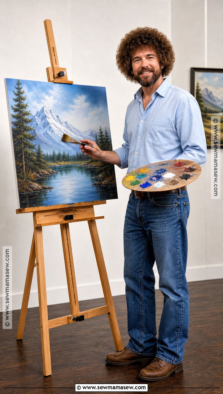 Bob Ross Costume With Full Easel - 35 bob ross costume ideas
