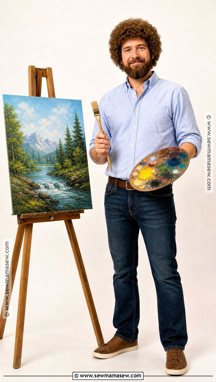 Bob Ross Costume - 35 mens costumes