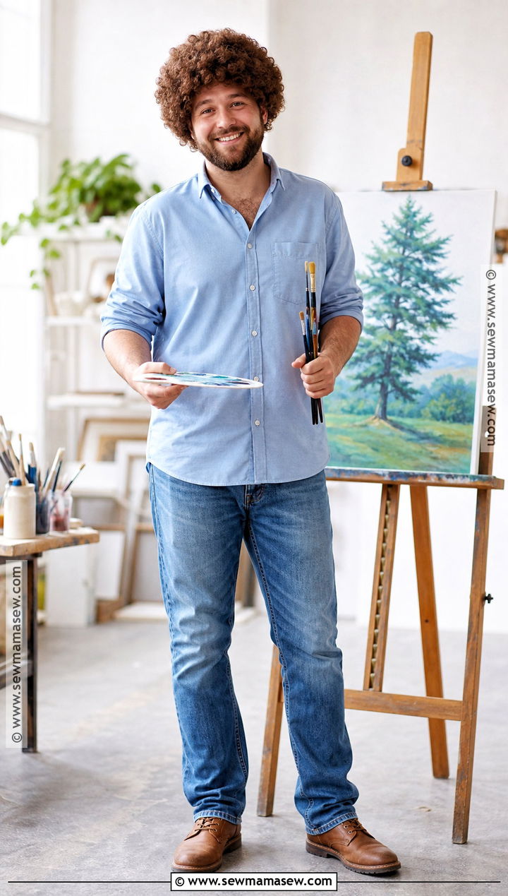 Bob Ross Painter Costume - 35 costumes for men
