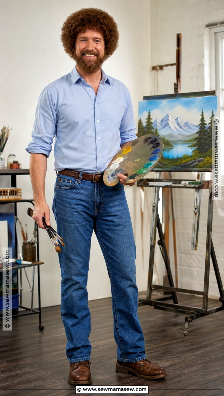 Bob Ross Painter Costume - 35 male costume ideas