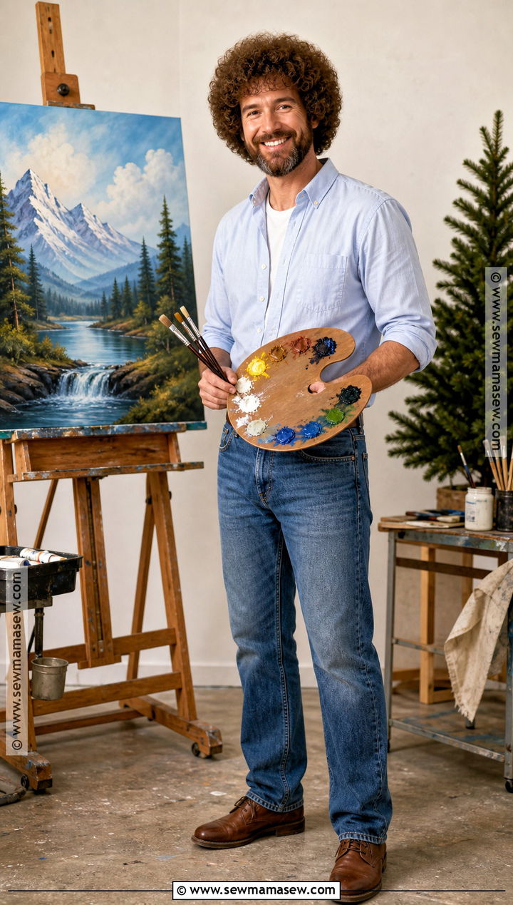 Bob Ross Painter Halloween Outfit - 35 halloween outfit ideas for men