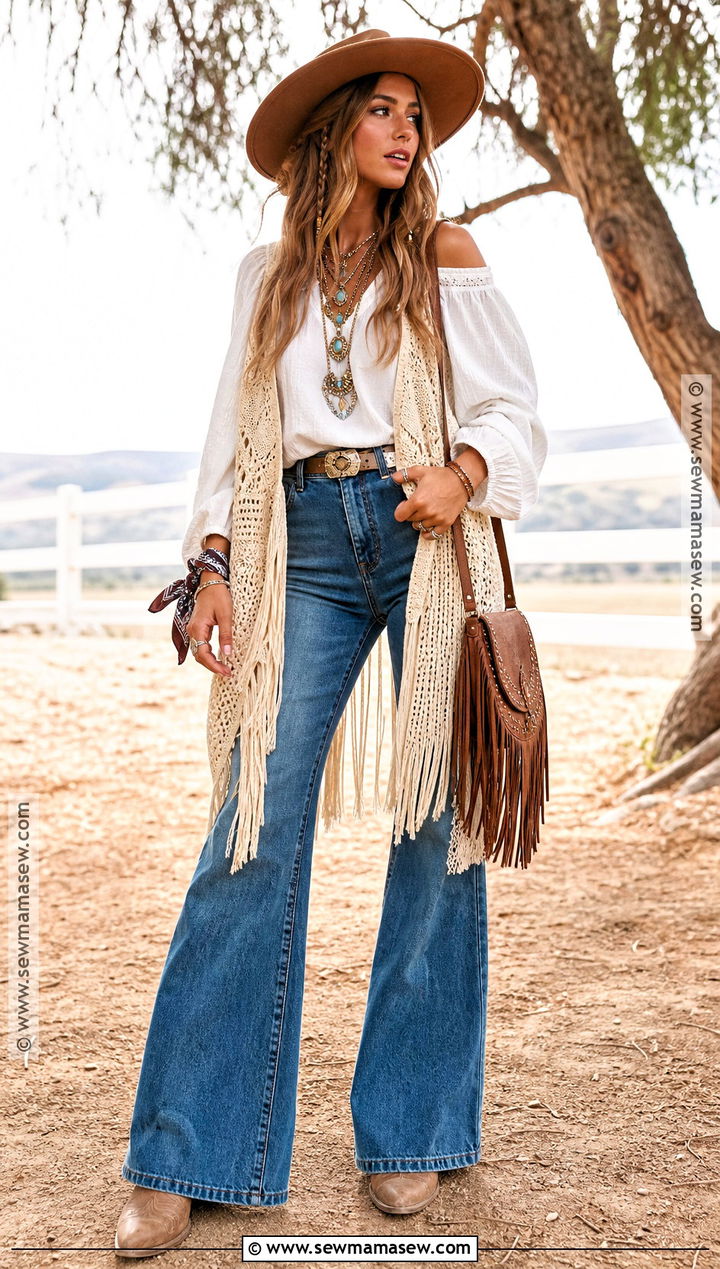 Boho Cowgirl Costume - 30 easy cowgirl costume ideas