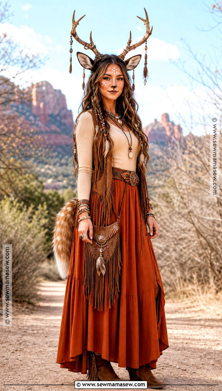 Boho Deer Costume - 40 deer costume ideas for women