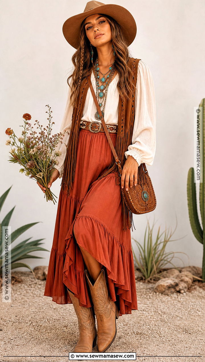 Boho Desert Cowgirl Costume - 50 cowgirl costume ideas