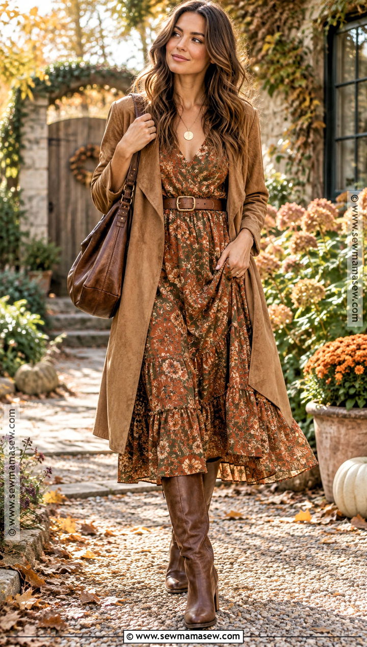 Boho Fall Outfit - 20 fall style aesthetic ideas