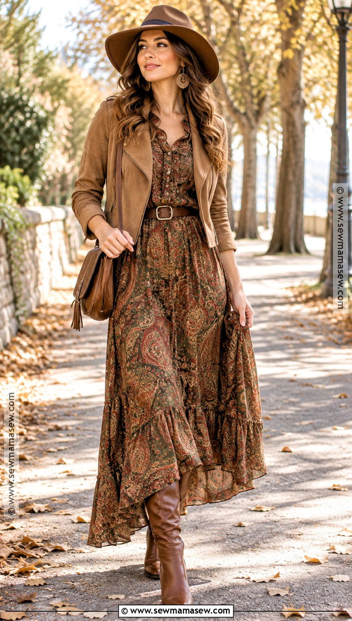 Boho Fall Outfit - 20 outfits aesthetic fall