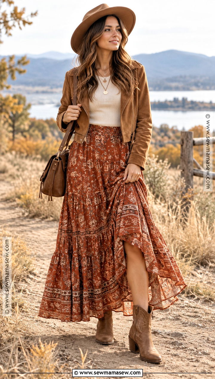 Boho Fall Outfit - 15 Aesthetic Clothes Fall