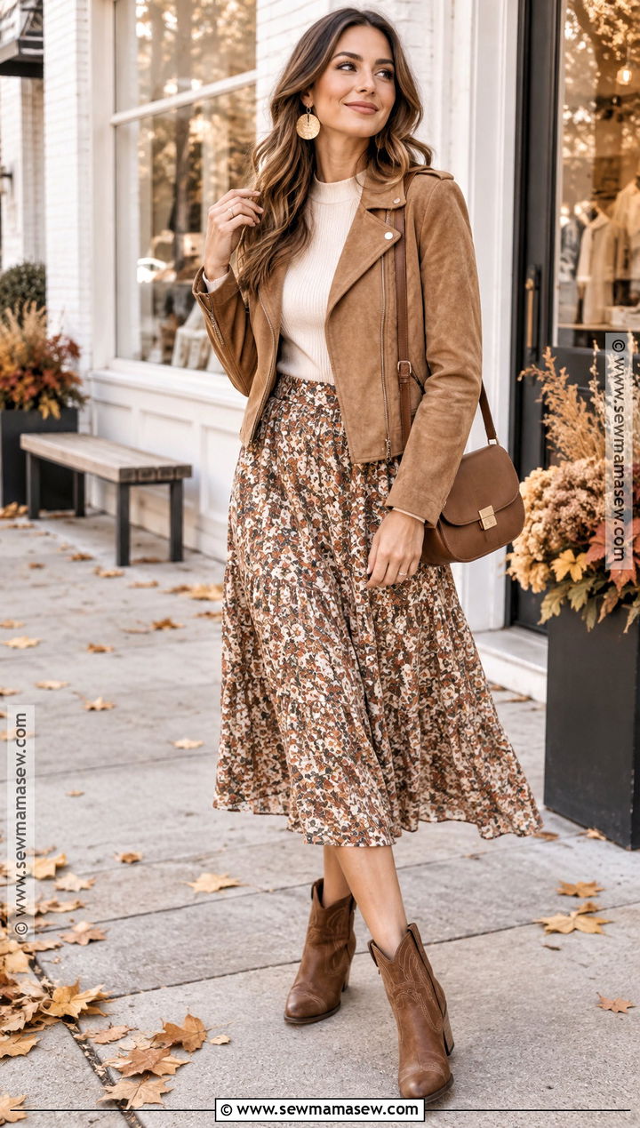 Boho Fall Suede Jacket Outfit - 15 boho fall fashion ideas 2026