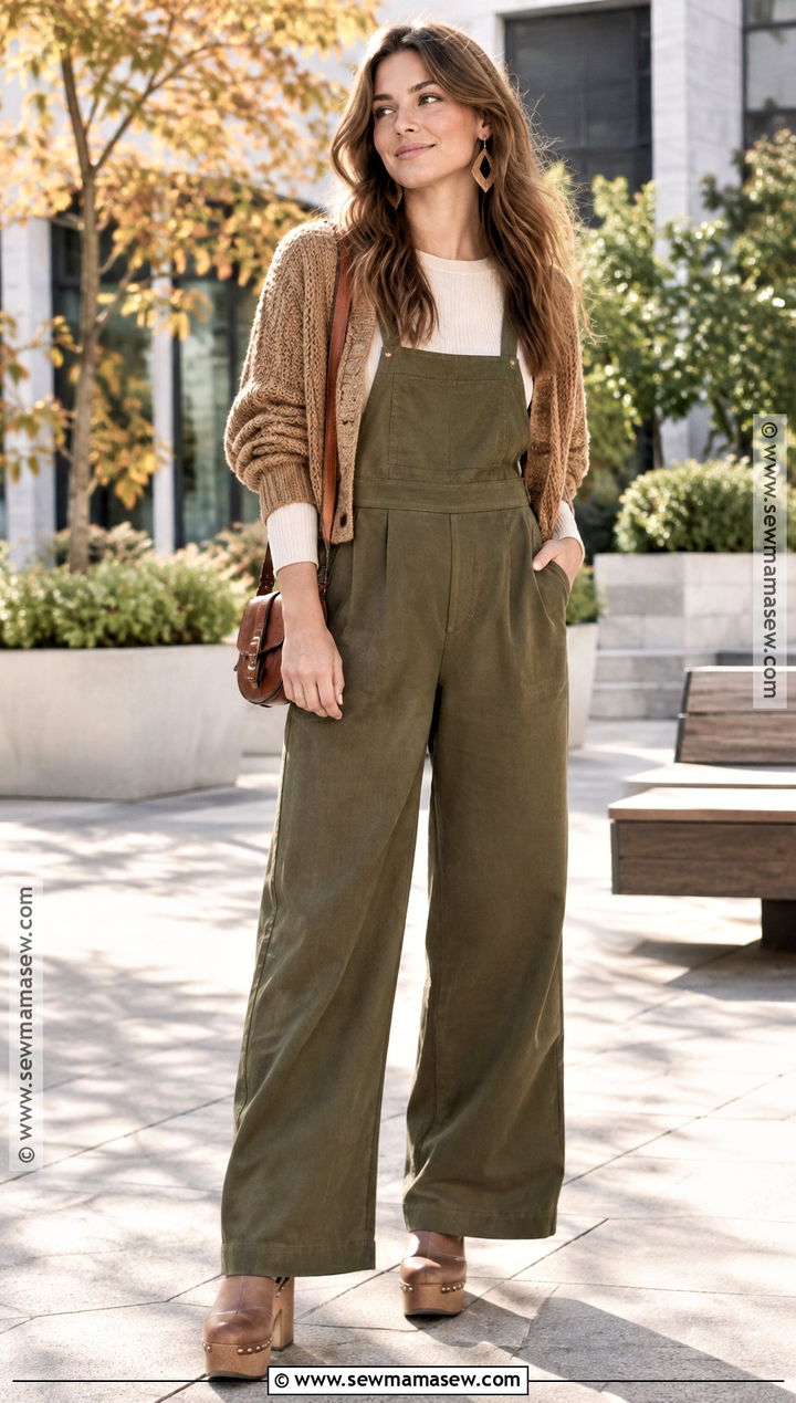 Boho Jumpsuit With Platform Clogs - 15 fall outfits 2026 boho