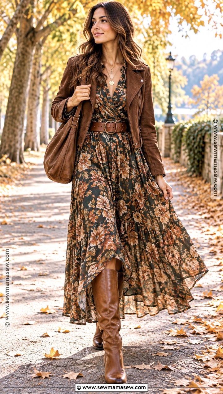 Boho Maxi Dress Autumn Outfit - 15 Autumn Fashion 2026 Ideas for Women