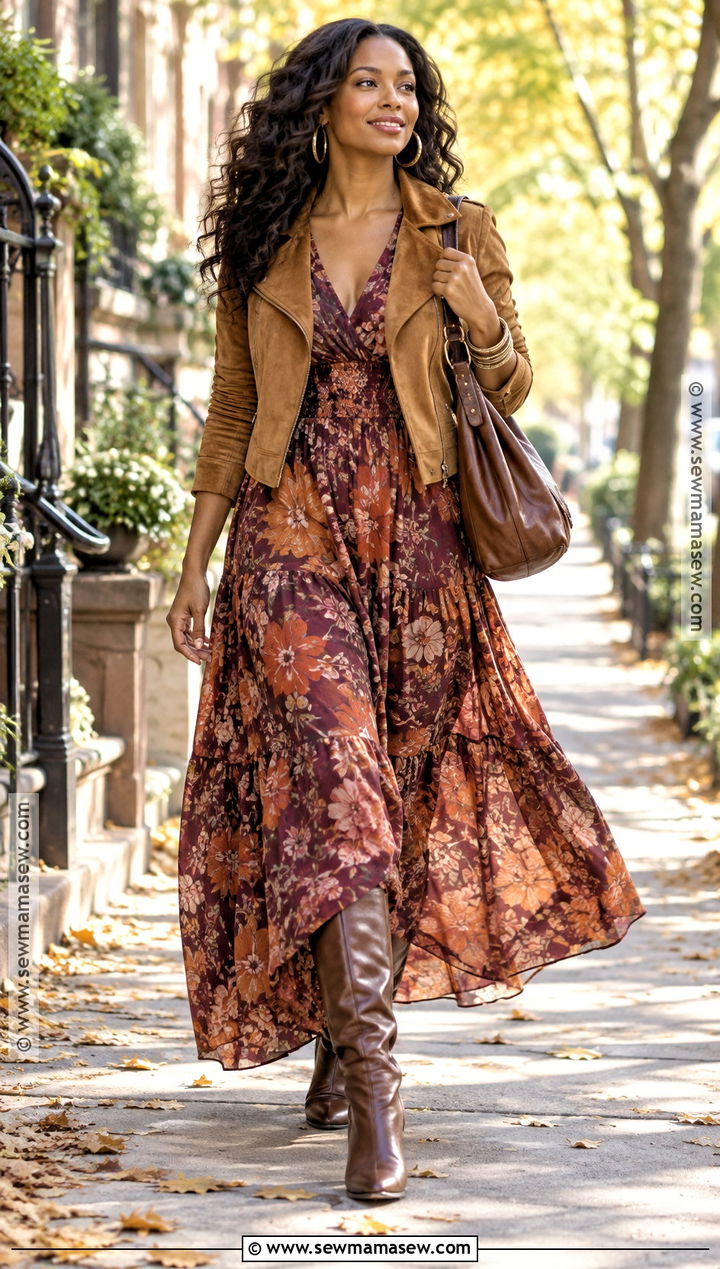 Boho Maxi Dress Fall Outfit - 15 fall 2026 fashion trends for black women