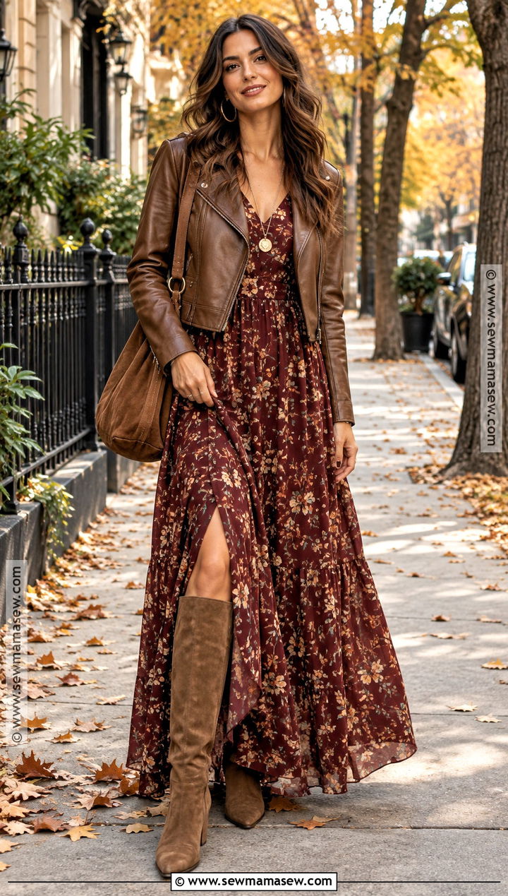 Boho Maxi Dress Fall Outfit - 15 fall fashion 2026 trends