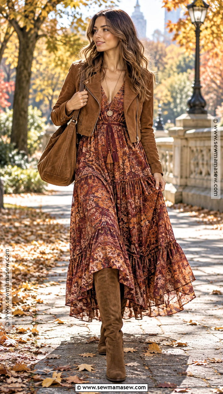 Boho Maxi Dress Fall Outfit - 20 fall 2026 fashion trends