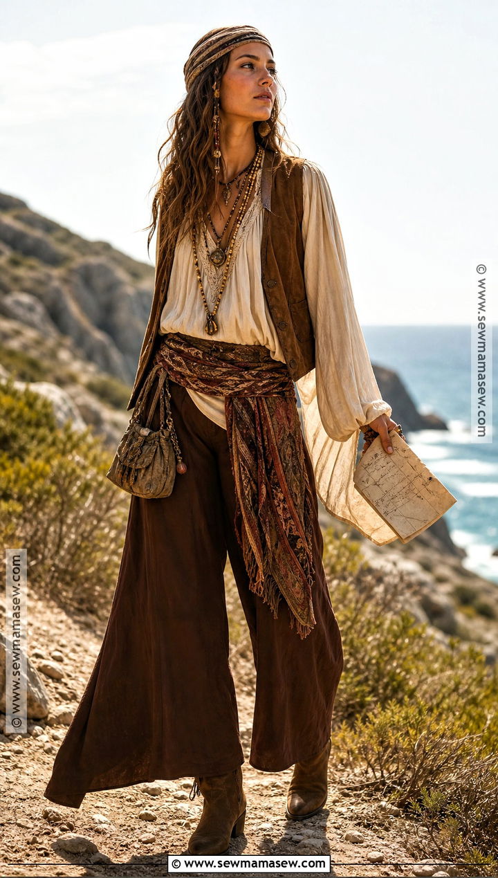 Boho Pirate Costume - 35 easy pirate costume ideas