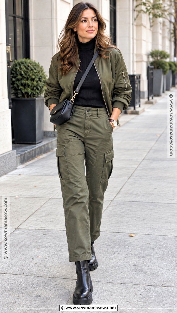 Bomber Jacket And Cargo Pants Outfit - 15 Fall 2026 Trends Fashion