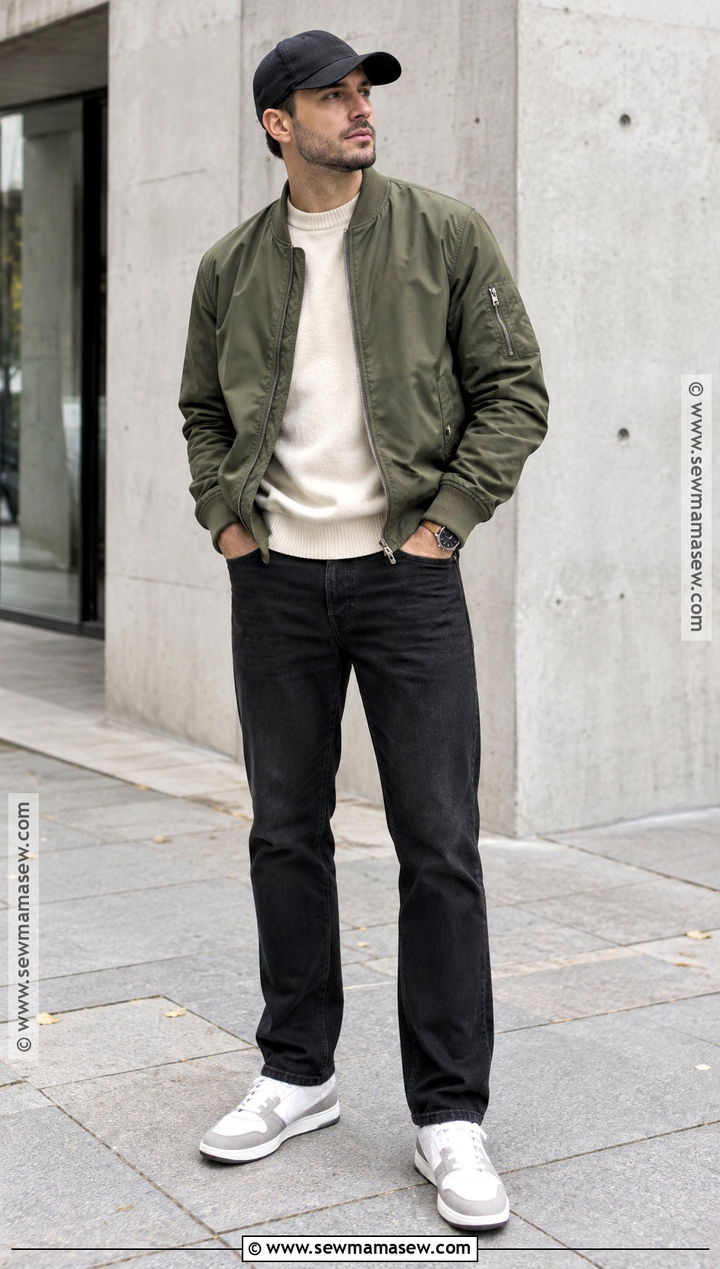 Bomber Jacket Fall Outfit - 20 Fall Mens Fashion Ideas