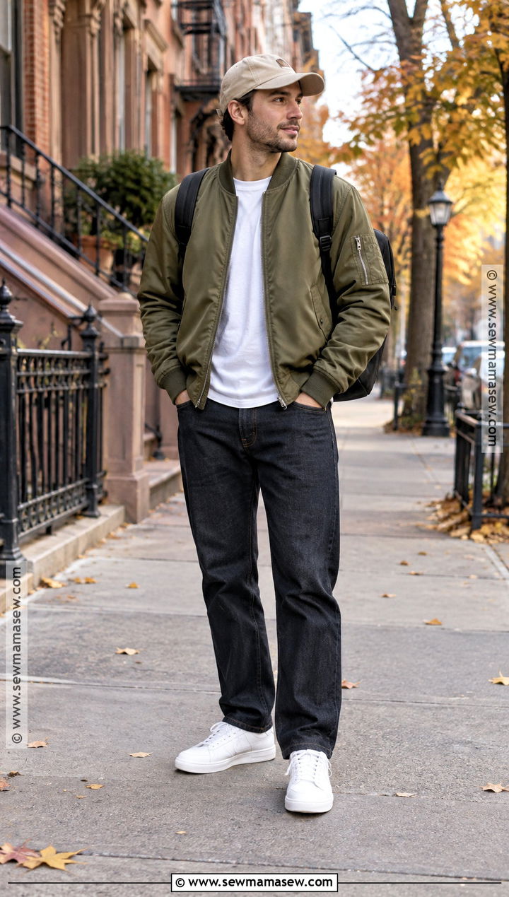 Bomber Jacket Mens Fall Outfit - 25 mens fall outfits