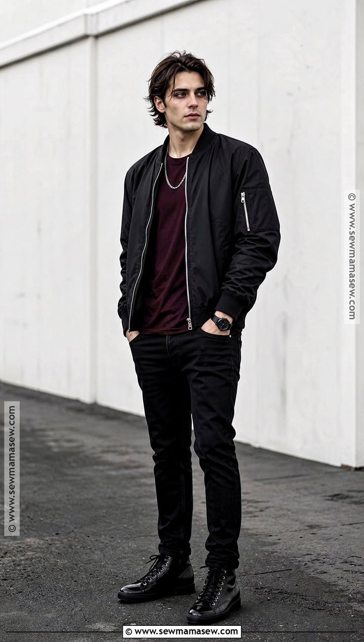 Bomber Jacket Vampire Outfit - 30 modern vampire outfit ideas for men