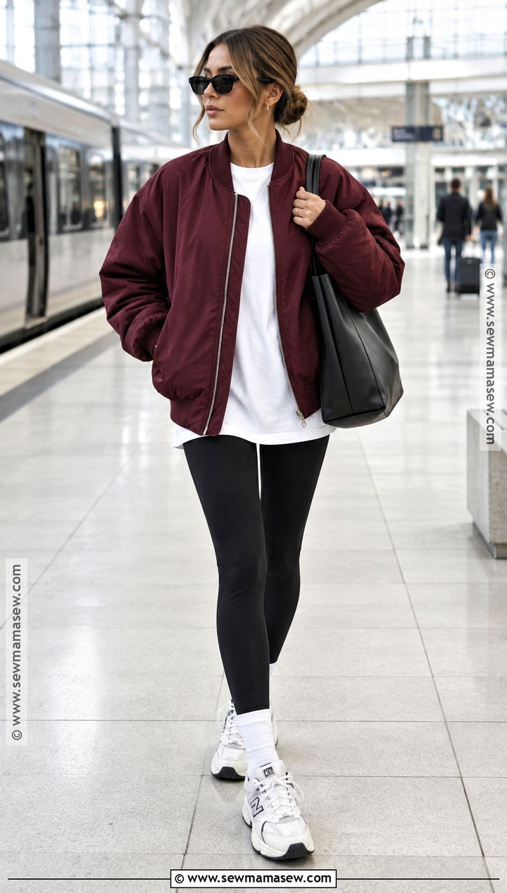 Bomber Jacket With Leggings And Sneakers - 15 fall 2026 jackets