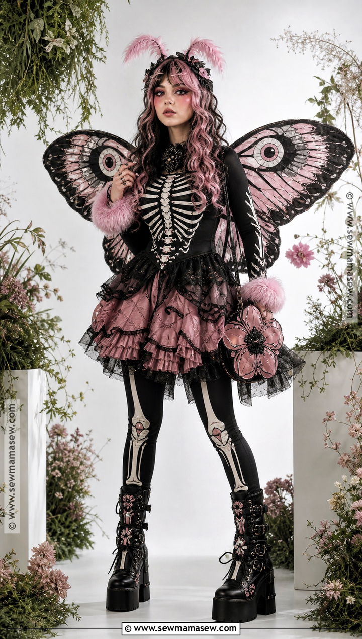 Bonita Femur Costume With Moth Wings - 35 Monster High Dolls Costume Ideas