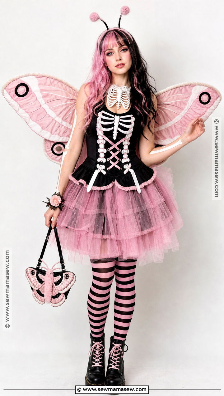 Bonita Femur Costume With Skeleton Moth Dress - 50 monster high costume ideas