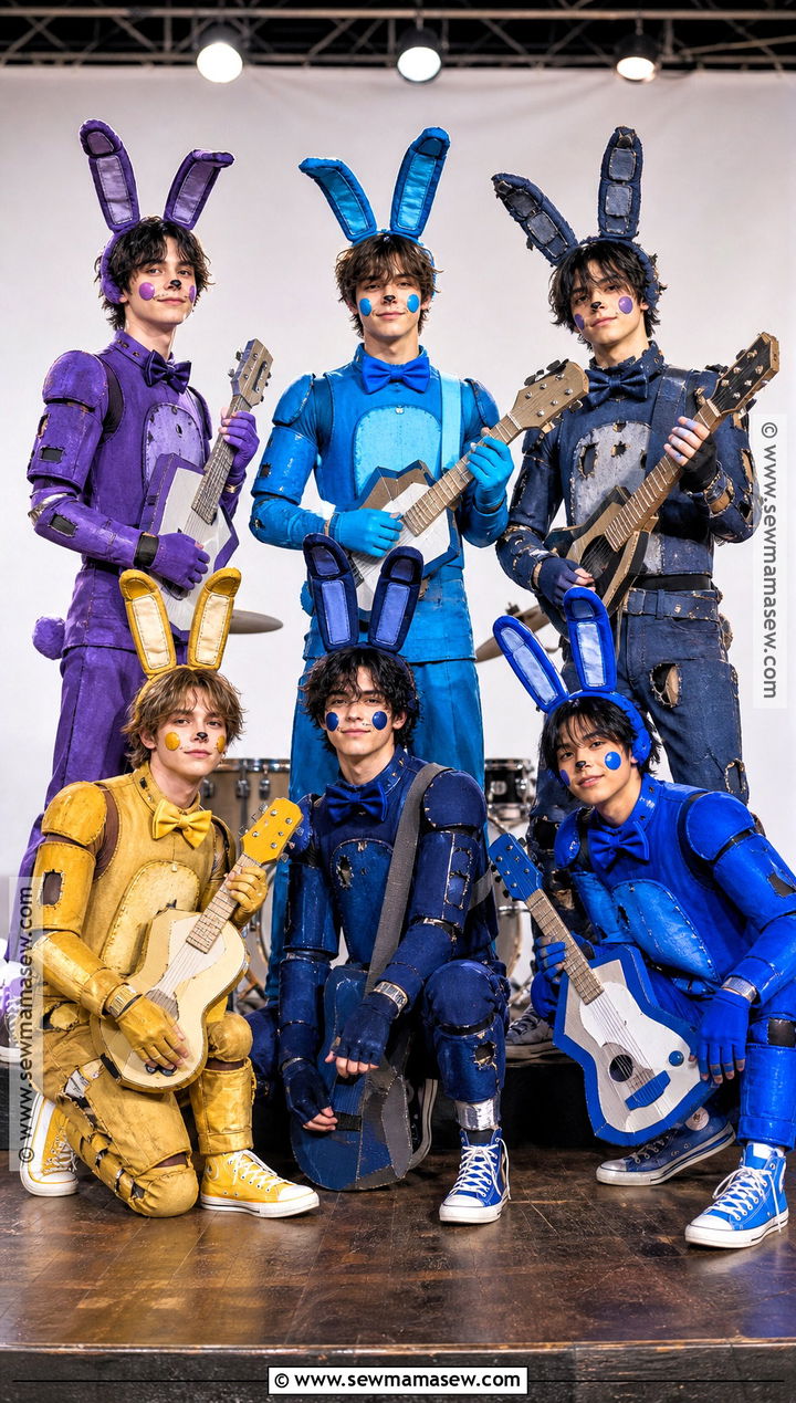 Bonnie Variants FNAF Group Costume - 30 fnaf group costume ideas