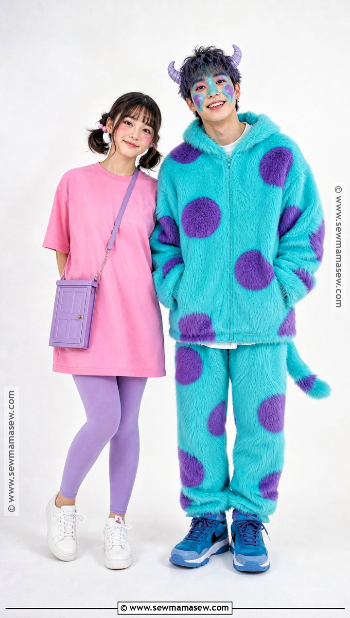 Boo And Blue Monster Couple Costume - 35 boo monsters inc costume ideas