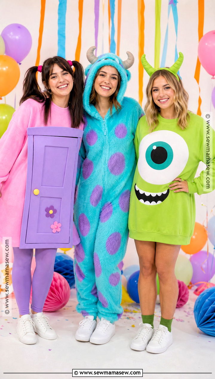 Boo Blue Monster And Green Monster Group Costume - 35 boo monsters inc costume ideas