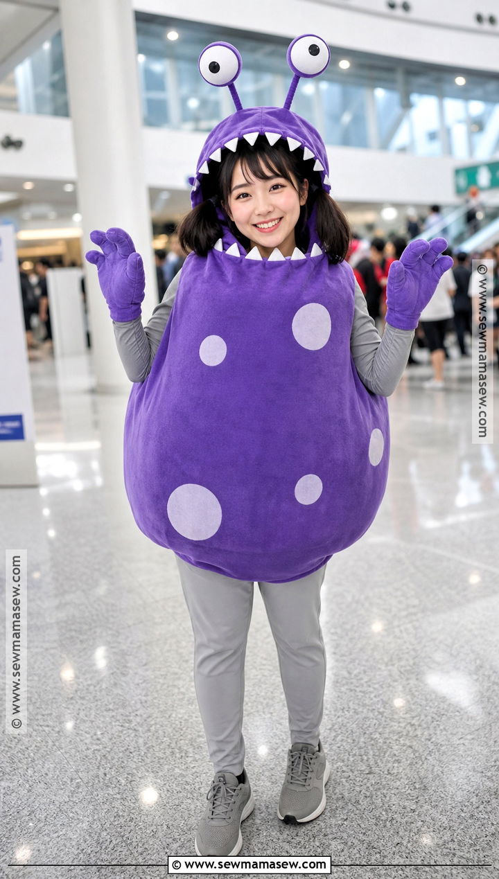 Boo Costume With Purple Monster Disguise - 35 boo monsters inc costume ideas