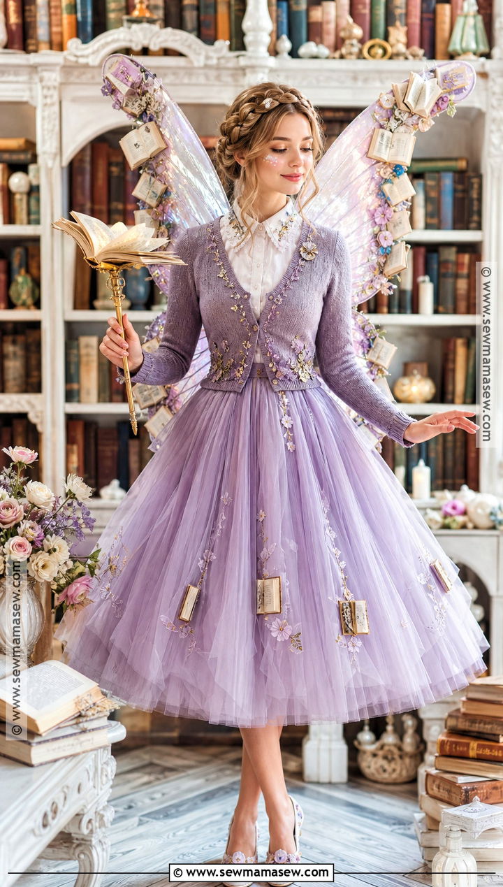 Book Fairy Librarian Costume With Wings - 30 librarian costume ideas