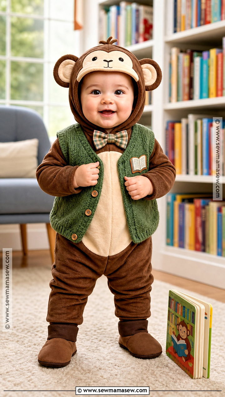 Bookworm Baby Monkey Costume - 30 baby monkey costume ideas