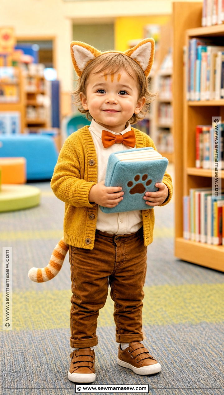 Bookworm Cat Costume - 30 toddler cat costume ideas