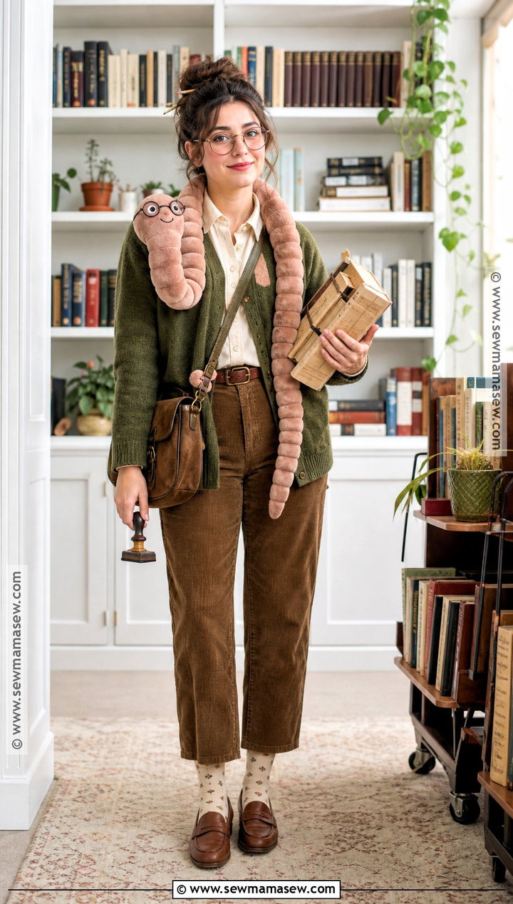 Bookworm Librarian Costume - 30 Niche Halloween Costume Ideas