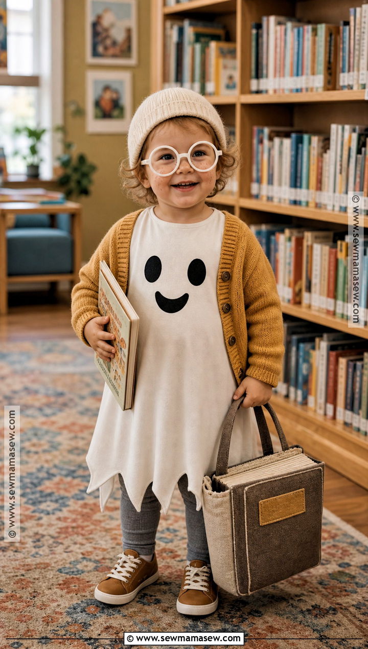 Bookworm Toddler Ghost Costume - 30 toddler ghost costume ideas