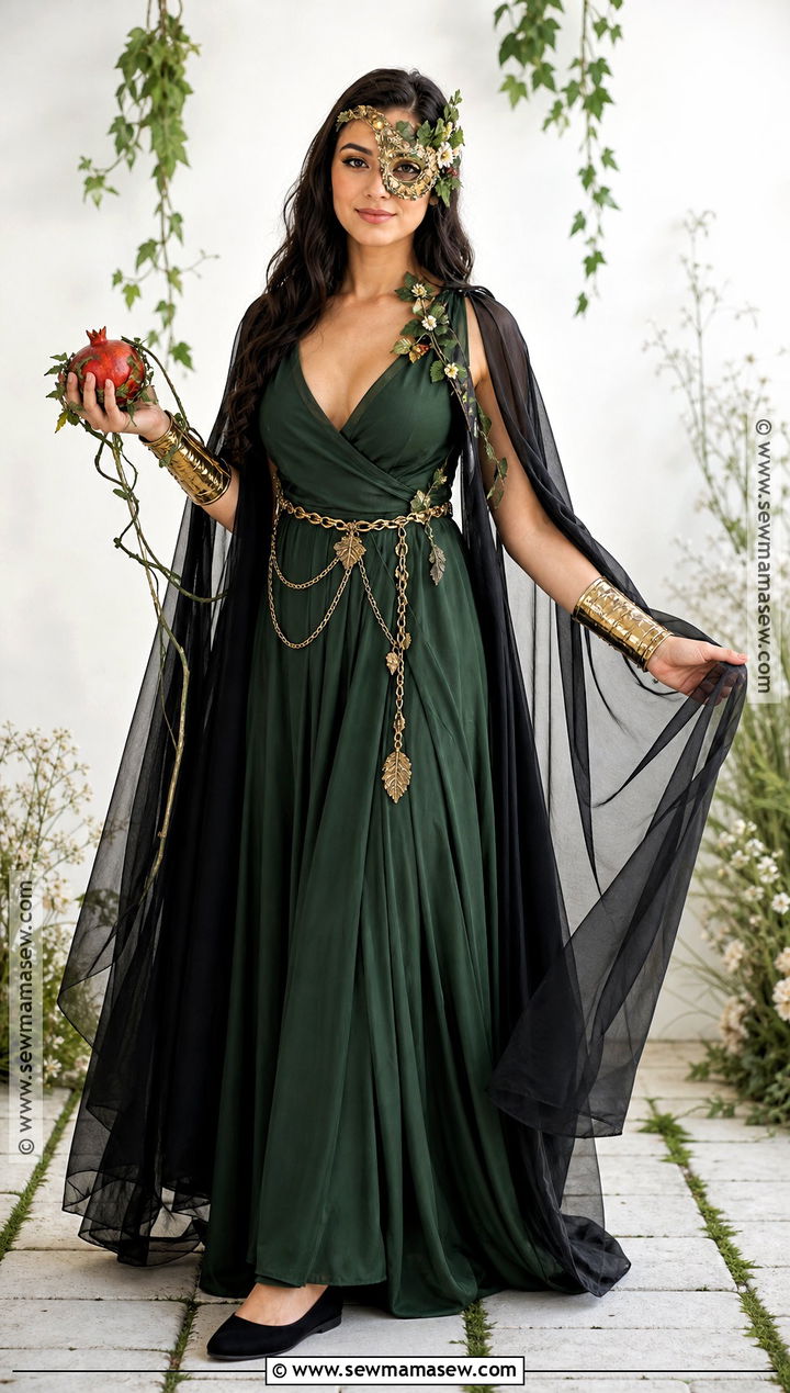Botanical Mask Persephone Costume - 40 Persephone Costume Ideas