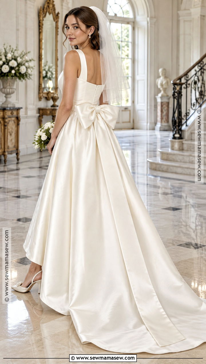 Bow Back Satin Wedding Dress - 15 2026 Fall Wedding Dresses