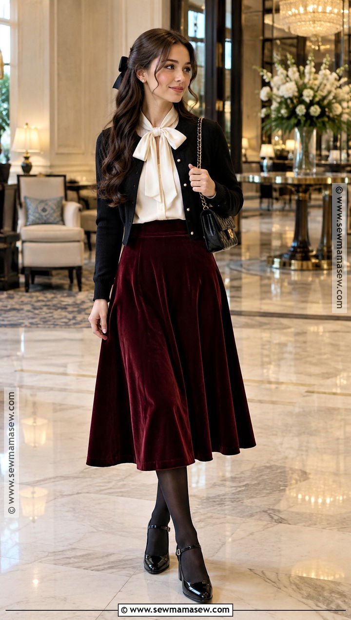 Bow Blouse Twee Fall Outfit - 20 Twee Outfits Fall