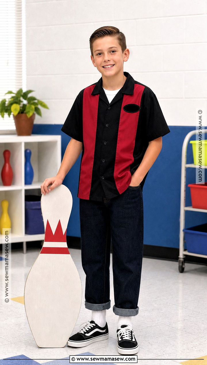 Bowling Shirt 50th Day of School Outfit - 30 50th day of school dress up ideas