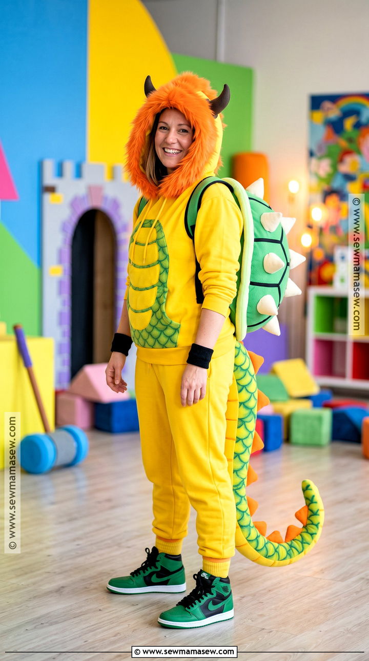 Bowser Costume With Spiked Shell - 30 Villain Costume Ideas
