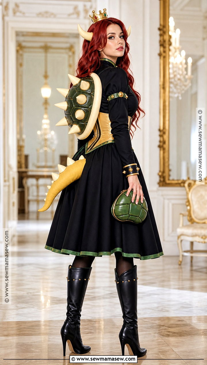 Bowsette Cosplay With Black Dress - 30 bowser cosplay ideas