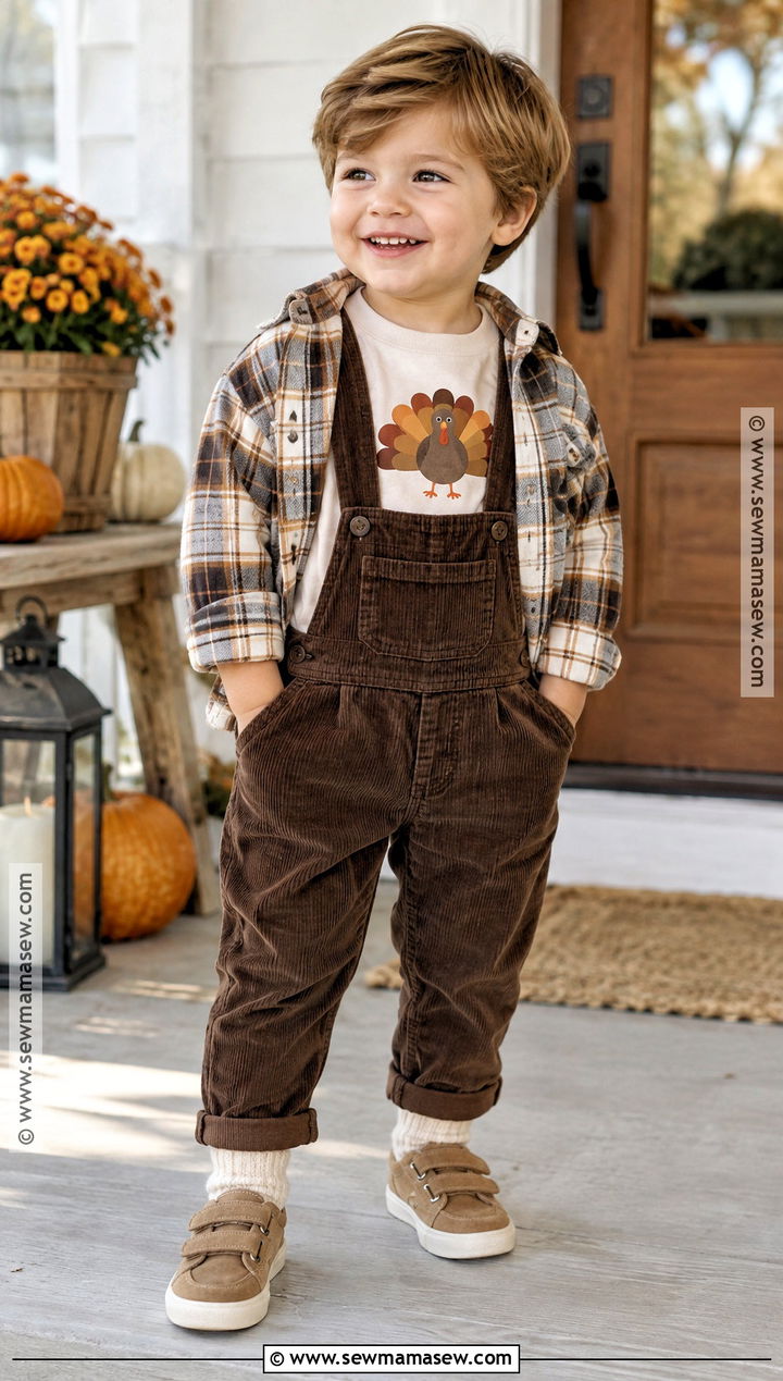 Boy Little Turkey Shirt Outfit - 15 boy thanksgiving shirts