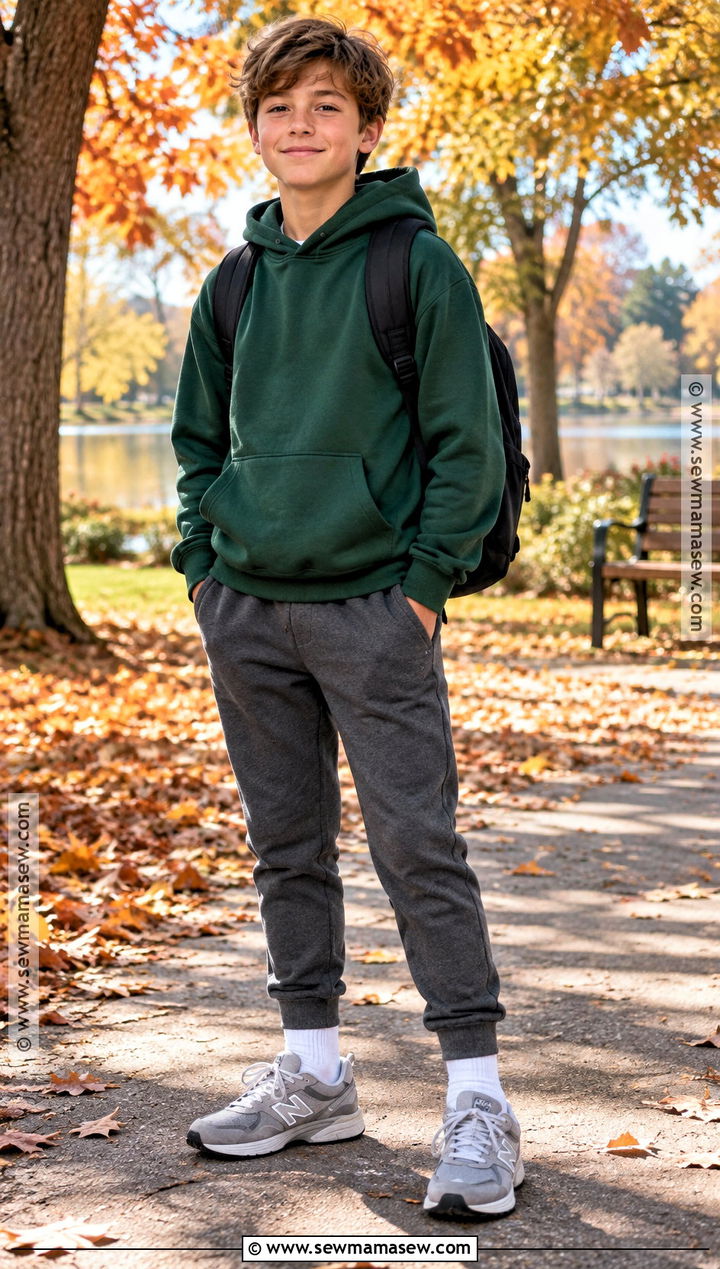 Boys Hoodie and Joggers Outfit - 15 Casual Fall Outfits for Boys