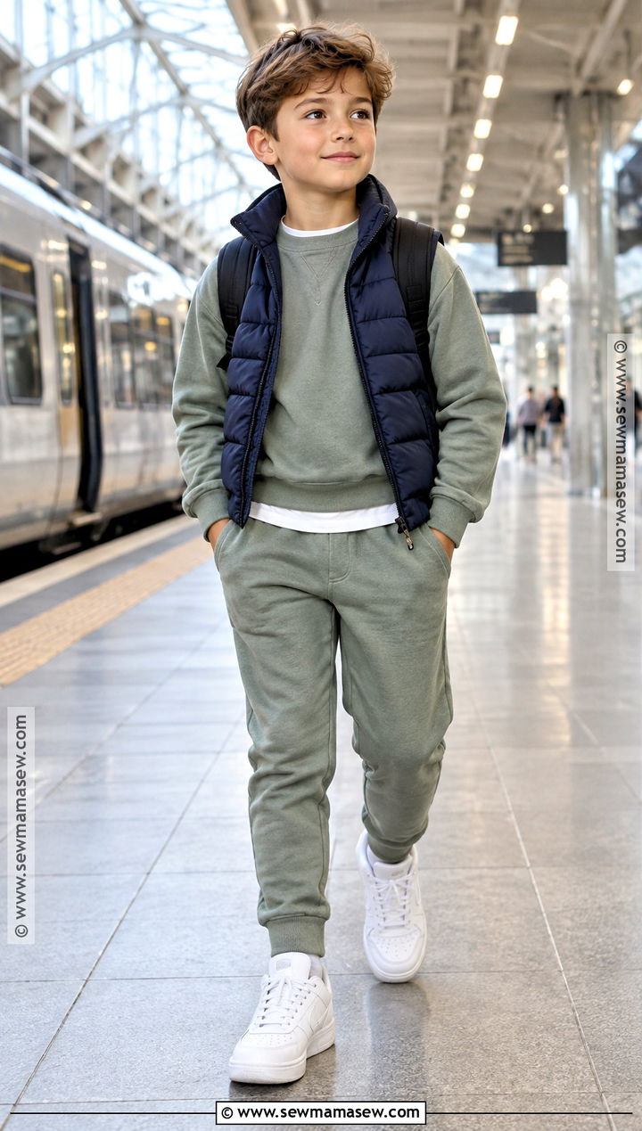 Boys Matching Sweatshirt And Joggers Outfit - 15 boys fall fashion ideas 2026