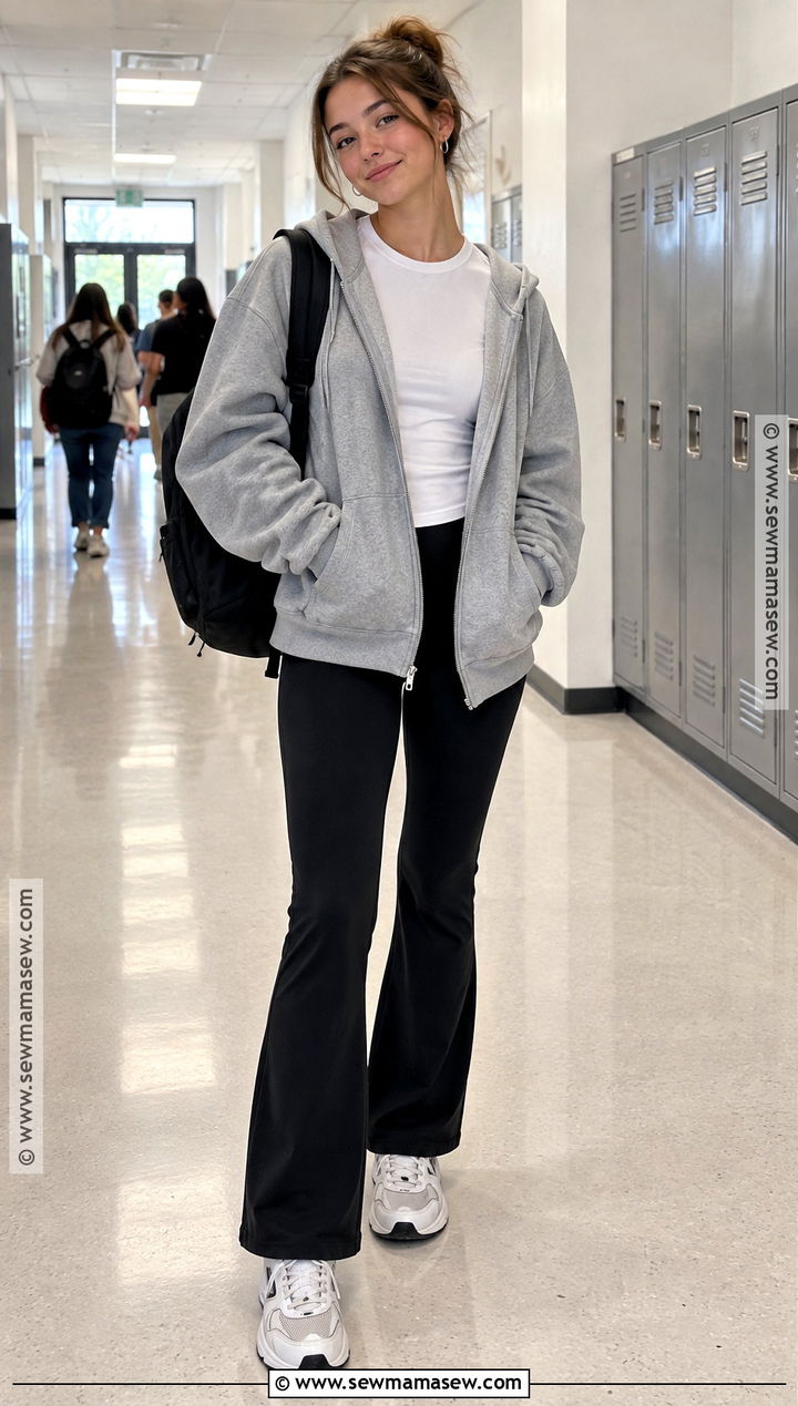 Brandy Melville Hoodie And Yoga Pants Outfit - 15 back to school outfits brandy melville