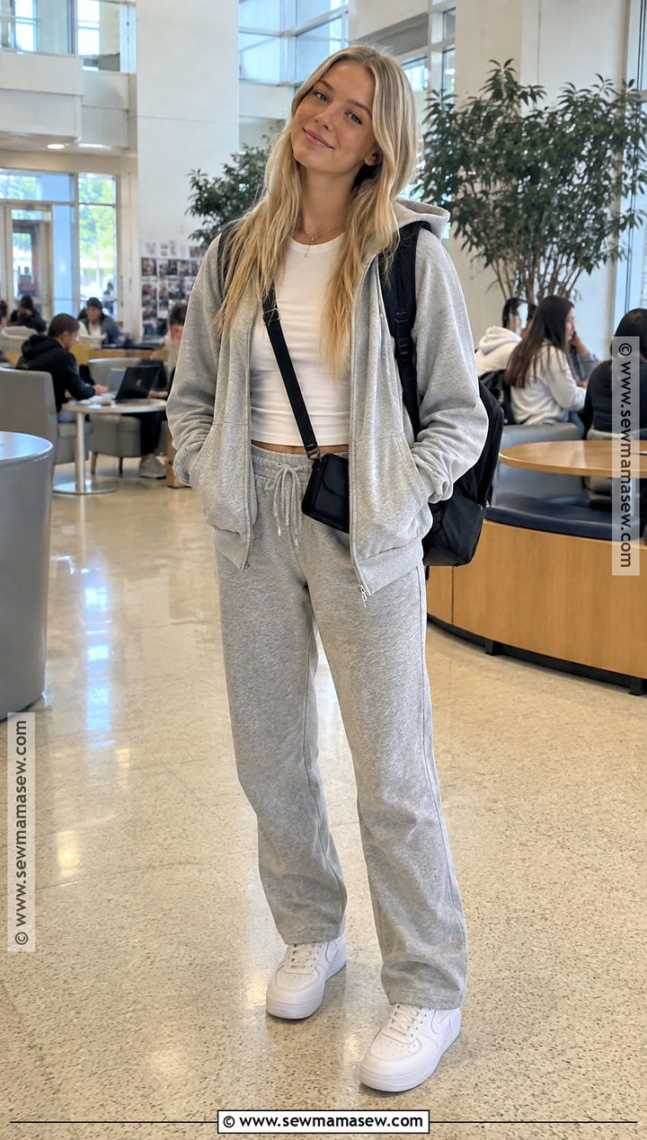 Brandy Melville Matching Hoodie And Sweatpants Outfit - 15 back to school outfits brandy melville