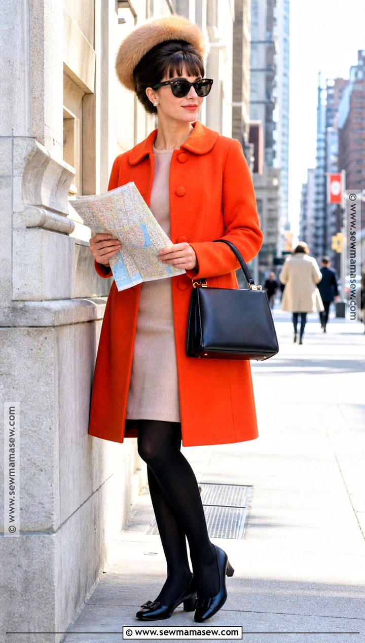 Breakfast At Tiffanys Orange Coat Costume - 30 audrey hepburn halloween costume ideas