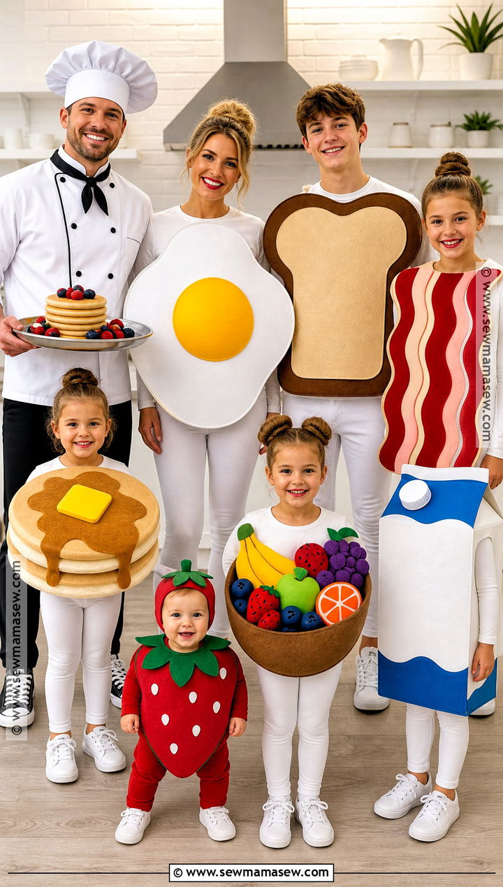 Breakfast Family Costume - 50 family halloween costumes